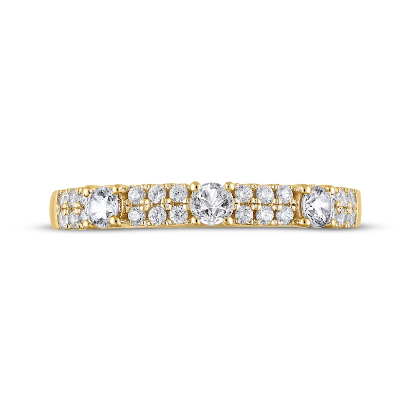 Main Image 3 of Diamond Anniversary Band 1/2 ct tw  14K Yellow Gold