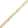 Thumbnail Image 2 of Hollow Greek Key Pattern Mariner Chain Necklace 7mm 10K Yellow Gold 22&quot;