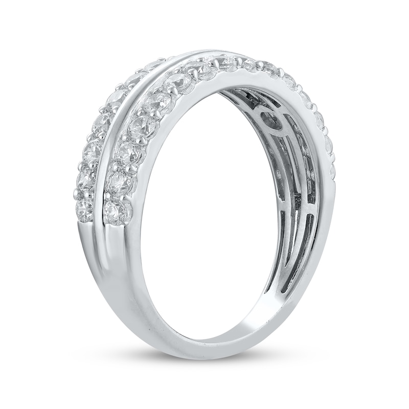 Diamond Two-Row Anniversary Ring 1 ct tw 14K White Gold