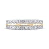 Thumbnail Image 2 of Diamond Two-Row Anniversary Ring 1 ct tw 14K Yellow Gold