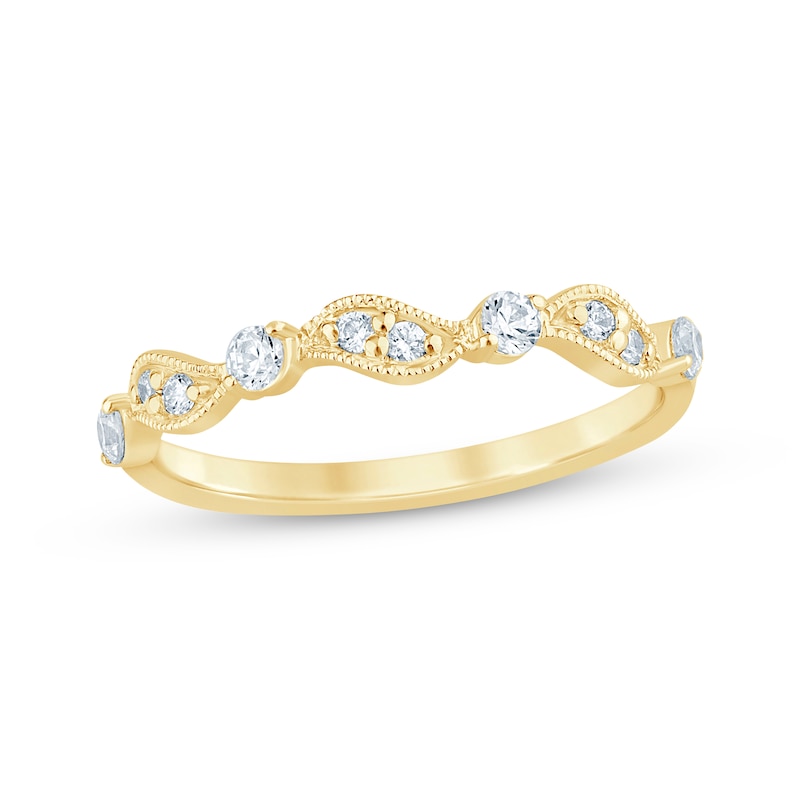 Diamond Anniversary Ring 1/4 ct tw 10K Yellow Gold