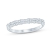 Thumbnail Image 0 of Baguette & Round-Cut Diamond Anniversary Ring 1/3 ct tw 10K White Gold