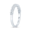 Thumbnail Image 1 of Baguette & Round-Cut Diamond Anniversary Ring 1/3 ct tw 10K White Gold