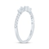 Thumbnail Image 2 of Baguette & Round-Cut Diamond Deconstructed Anniversary Ring 1/3 ct tw 14K White Gold