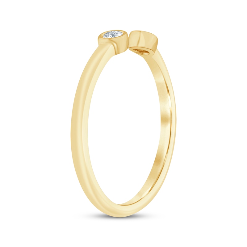 Main Image 2 of Diamond Deconstructed Anniversary Ring 1/10 ct tw 14K Yellow Gold