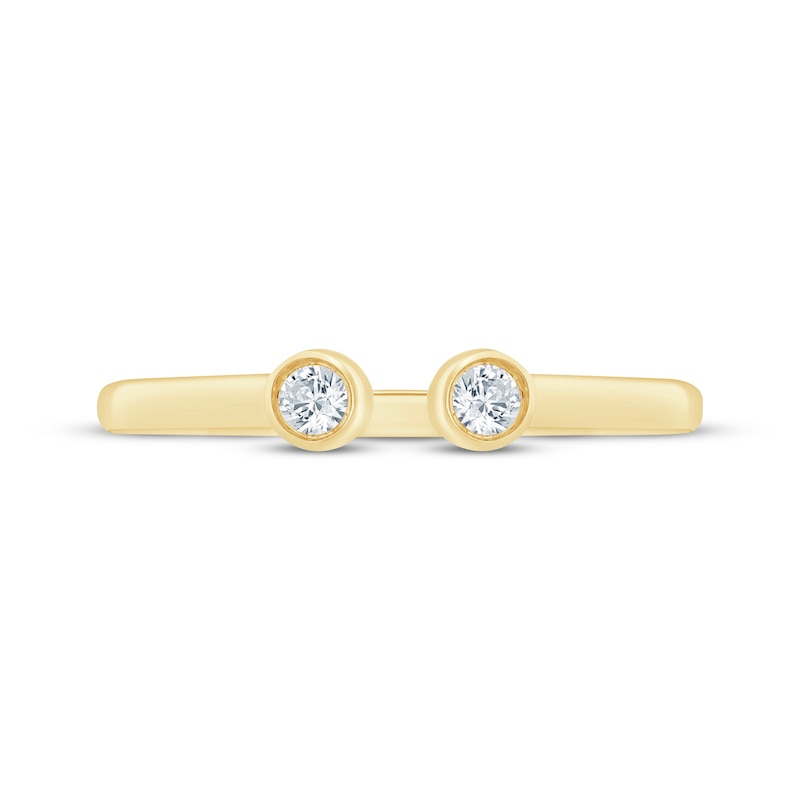 Main Image 3 of Diamond Deconstructed Anniversary Ring 1/10 ct tw 14K Yellow Gold