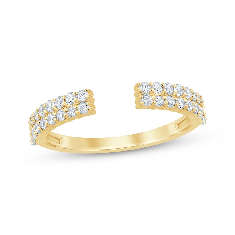 Main Image 1 of Diamond Deconstructed Anniversary Ring 1/2 ct tw 14K Yellow Gold