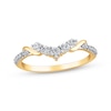 Thumbnail Image 1 of Now + Forever Diamond Contour Anniversary Ring 1/3 ct tw 14K Yellow Gold