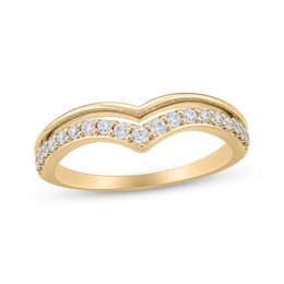 Diamond Contour Ring 1/4 ct tw 14K Yellow Gold