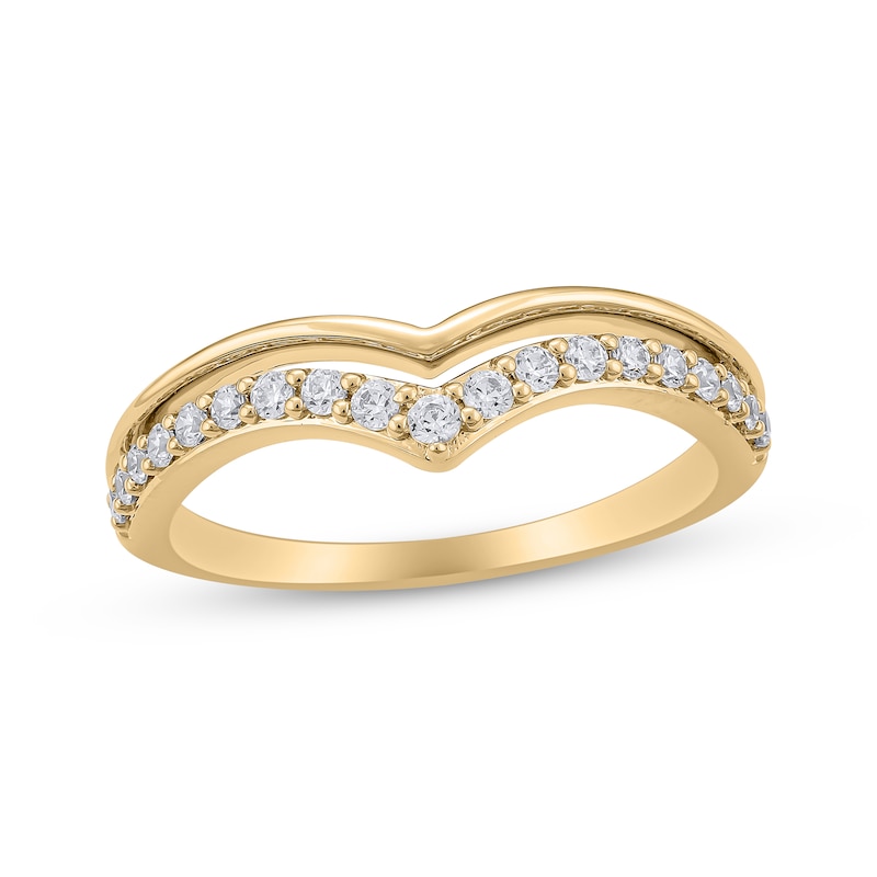 Main Image 1 of Diamond Contour Ring 1/4 ct tw 14K Yellow Gold