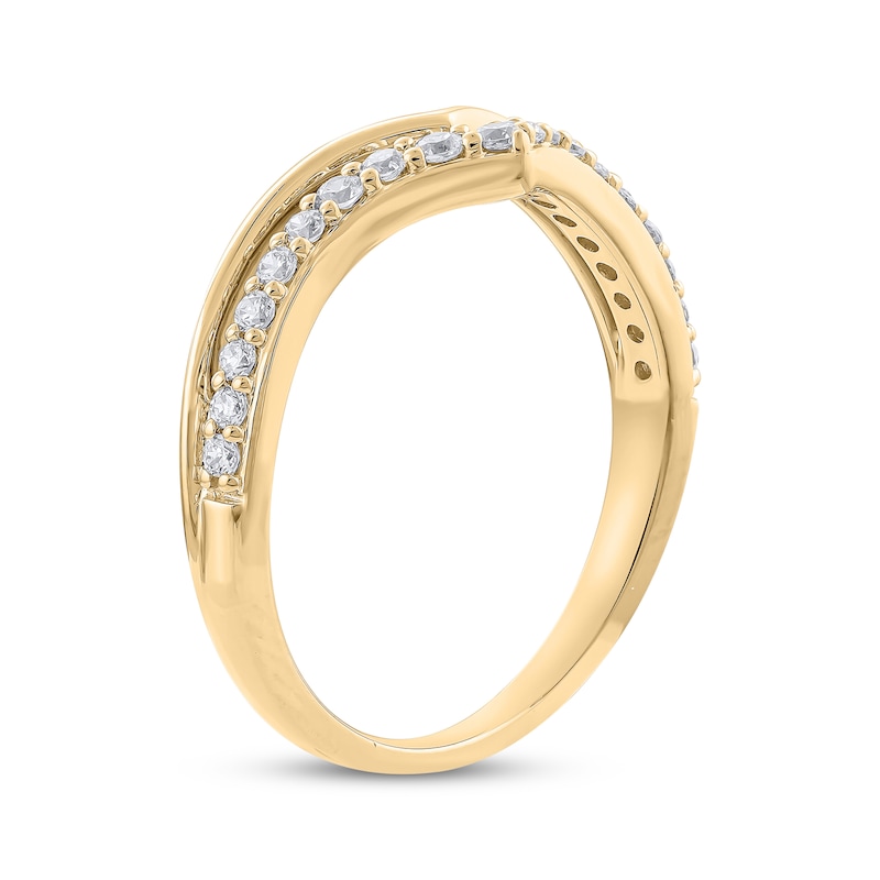 Main Image 2 of Diamond Contour Ring 1/4 ct tw 14K Yellow Gold