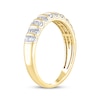 Thumbnail Image 2 of Baguette & Round-Cut Diamond Anniversary Ring 1/2 ct tw 14K Yellow Gold