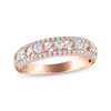 Thumbnail Image 0 of Baguette & Round-Cut Diamond Anniversary Ring 5/8 ct tw 14K Rose Gold