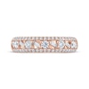 Thumbnail Image 2 of Baguette & Round-Cut Diamond Anniversary Ring 5/8 ct tw 14K Rose Gold