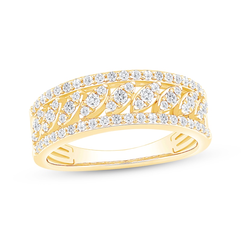 Diamond Anniversary Ring 1/2 ct tw 14K Yellow Gold | Kay