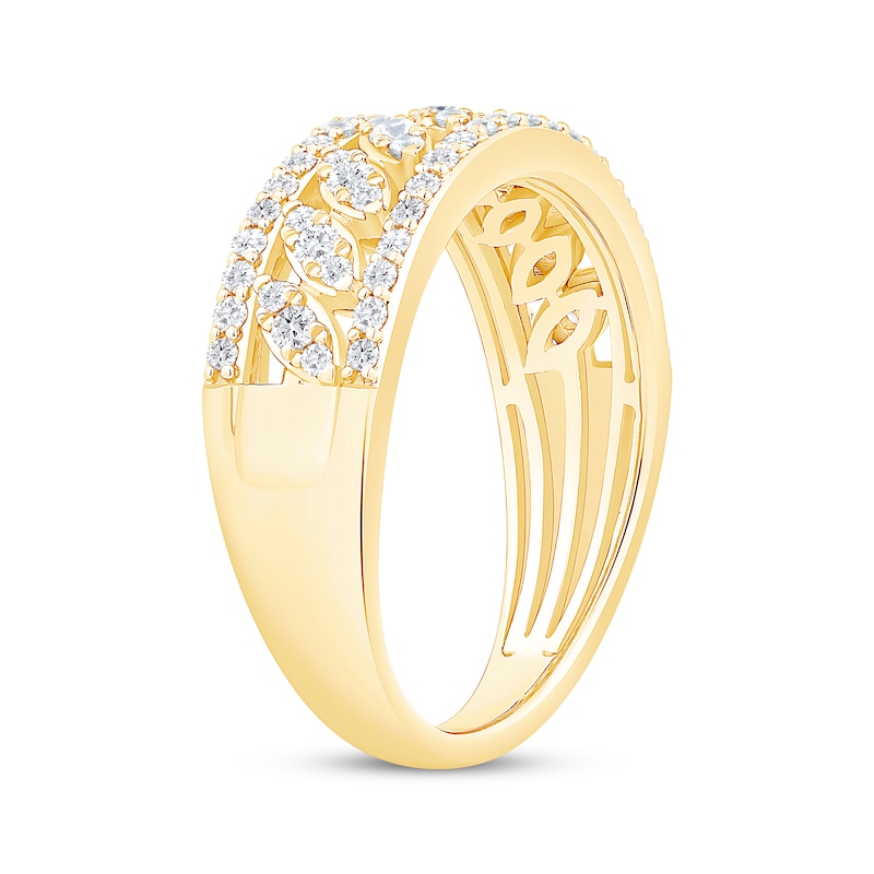 Main Image 2 of Diamond Anniversary Ring 1/2 ct tw 14K Yellow Gold