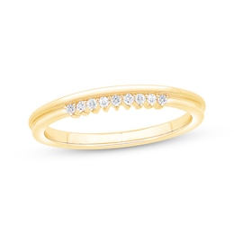 Diamond Two-Row Anniversary Ring 1/15 ct tw 10K Yellow Gold