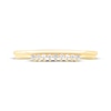 Thumbnail Image 3 of Diamond Two-Row Anniversary Ring 1/15 ct tw 10K Yellow Gold