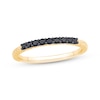 Thumbnail Image 1 of Now + Forever Black Diamond Anniversary Ring 1/5 ct tw 10K Yellow Gold