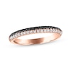 Thumbnail Image 1 of Black & White Diamond Anniversary Ring 1/3 ct tw 10K Rose Gold