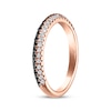 Thumbnail Image 2 of Black & White Diamond Anniversary Ring 1/3 ct tw 10K Rose Gold