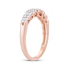 Thumbnail Image 2 of Baguette & Round-Cut Diamond Anniversary Ring 5/8 ct tw 14K Rose Gold