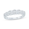 Thumbnail Image 1 of Now + Forever Baguette & Round-Cut Diamond Anniversary Ring 5/8 ct tw 14K White Gold