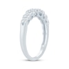 Thumbnail Image 2 of Now + Forever Baguette & Round-Cut Diamond Anniversary Ring 5/8 ct tw 14K White Gold