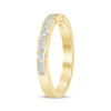 Thumbnail Image 2 of Now + Forever Baguette & Round-Cut Diamond Anniversary Ring 1/2 ct tw 14K Yellow Gold