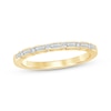 Thumbnail Image 1 of Now + Forever Baguette & Round-Cut Diamond Anniversary Ring 1/4 ct tw 14K Yellow Gold