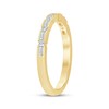 Thumbnail Image 2 of Now + Forever Baguette & Round-Cut Diamond Anniversary Ring 1/4 ct tw 14K Yellow Gold