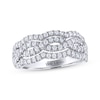 Thumbnail Image 1 of THE LEO Diamond Scalloped Twist Anniversary Band 3/4 ct tw 14K White Gold