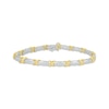 Thumbnail Image 1 of Diamond X-Link Bracelet 1 ct tw 10K Two-Tone Gold 7&quot;