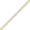 Thumbnail Image 2 of Diamond X-Link Bracelet 1 ct tw 10K Two-Tone Gold 7&quot;