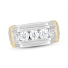 Thumbnail Image 0 of Men's Lab-Created Diamonds by KAY Wedding Ring 1-1/2 ct tw 14K Two-Tone Gold