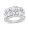 Thumbnail Image 1 of Diamond Multi-Row Anniversary Ring 2 ct tw 14K White Gold