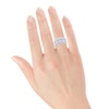 Thumbnail Image 4 of Now + Forever Diamond Multi-Row Anniversary Ring 2 ct tw 14K White Gold