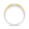 Thumbnail Image 3 of Men's Now + Forever Lab-Grown Diamonds Wedding Ring 1-1/2 ct tw 14K Two-Tone Gold