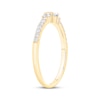 Thumbnail Image 1 of Baguette & Round-Cut Diamond Anniversary Ring 1/4 ct tw 10K Yellow Gold