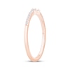 Thumbnail Image 2 of Baguette & Round-Cut Diamond Anniversary Ring 1/8 ct tw 10K Rose Gold