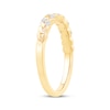 Thumbnail Image 2 of Diamond Leaf Anniversary Ring 1/8 ct tw 10K Yellow Gold