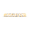 Thumbnail Image 3 of Diamond Leaf Anniversary Ring 1/8 ct tw 10K Yellow Gold