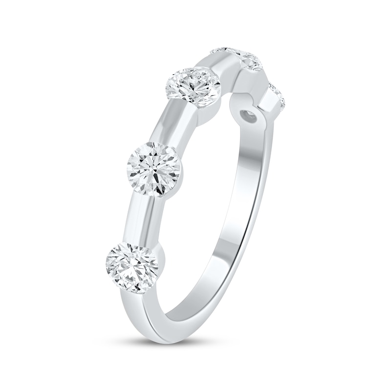 Main Image 2 of Lab-Grown Diamonds by KAY Anniversary Station Ring 1-1/4 ct tw 14K White Gold