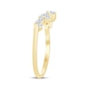 Thumbnail Image 2 of Marquise & Round-Cut Diamond Contour Ring 1/3 ct tw 14K Yellow Gold