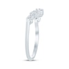 Thumbnail Image 2 of Marquise & Round-Cut Diamond Contour Ring 1/3 ct tw 14K White Gold