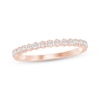 Thumbnail Image 1 of Diamond Hexagon Frames Anniversary Ring 1/6 ct tw 10K Rose Gold