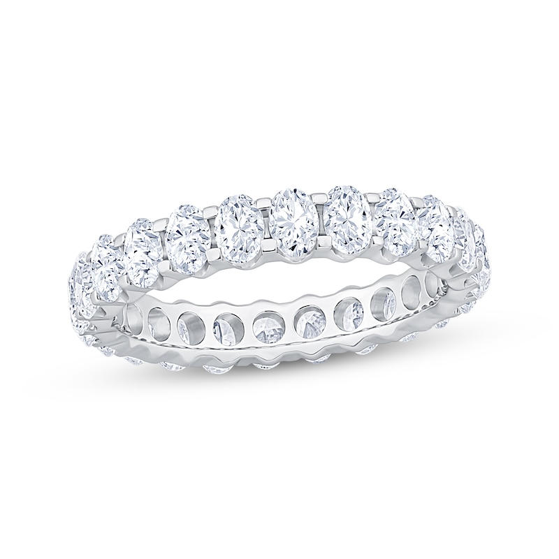 Oval-Cut Diamond Eternity Ring 2 ct tw 14K White Gold