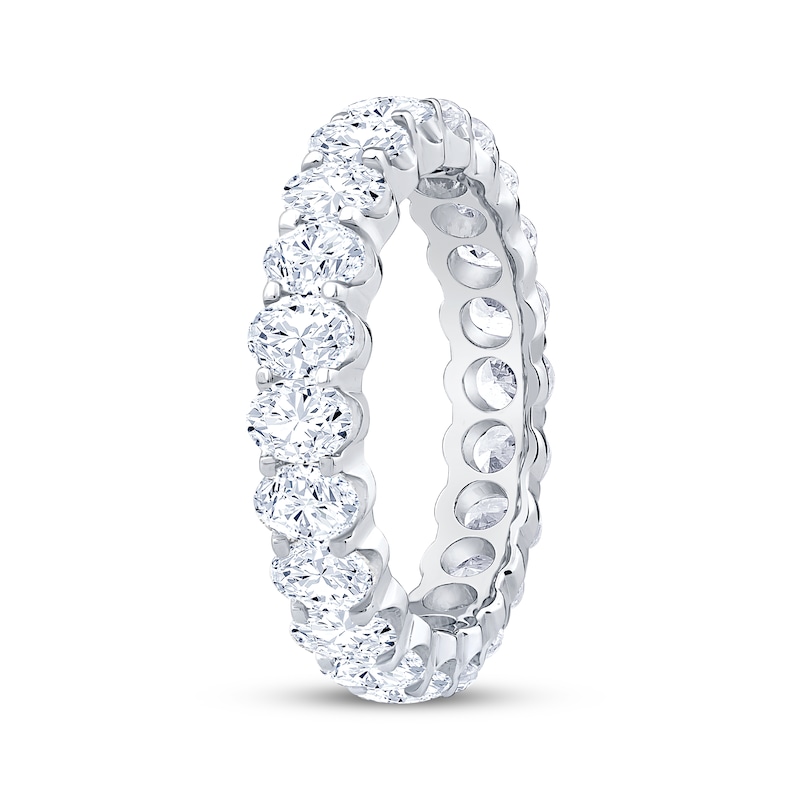 Main Image 2 of Oval-Cut Diamond Eternity Ring 3 ct tw 14K White Gold