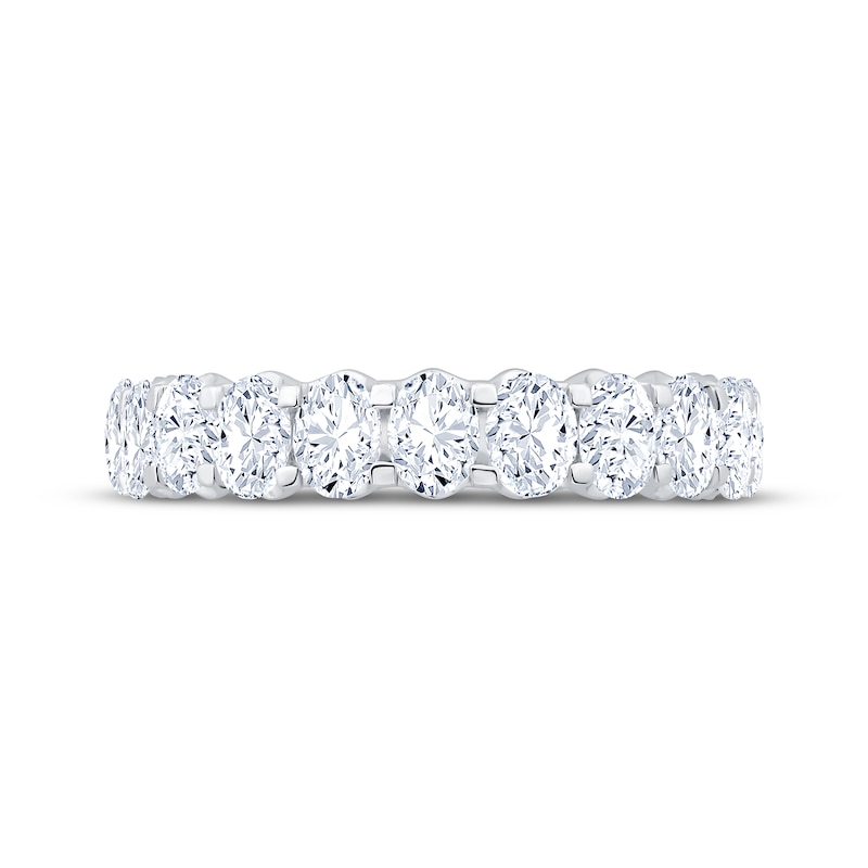 Main Image 3 of Oval-Cut Diamond Eternity Ring 3 ct tw 14K White Gold