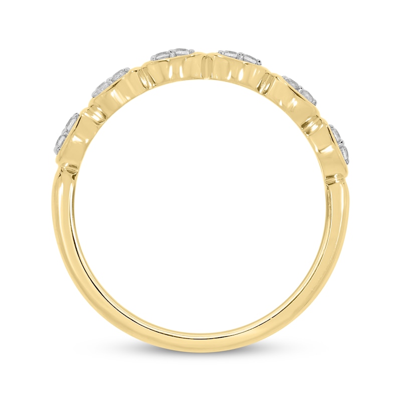 Main Image 3 of Diamond Anniversary Ring 1/10 ct tw 10K Yellow Gold